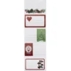 Juletiketter på rulle 120 st. självhäftande etiketter till julklappar, 58×36 mm