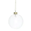 Julgranskulor, runda julkulor av glas, 4 st. Ø8 cm