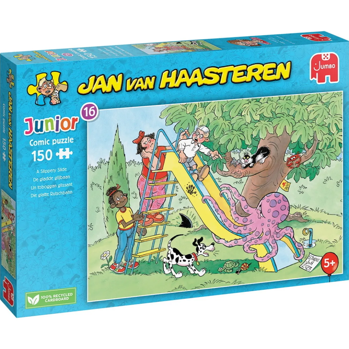 JvH Junior Pussel Slippery Slide – 150 bitars barnpussel av Jan van Haasteren, 33,5×48,5 cm