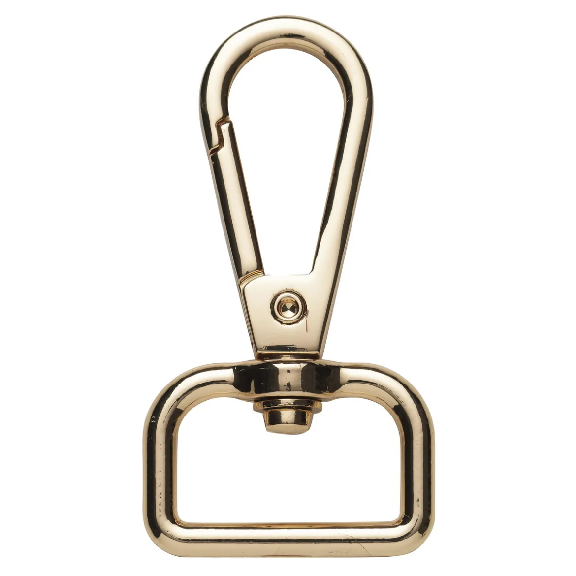 Karbinhake av metall, guldfärgad, 2,2×4,8 cm
