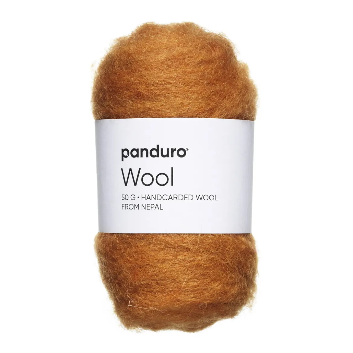Kardad ull 50 g kamelbrun