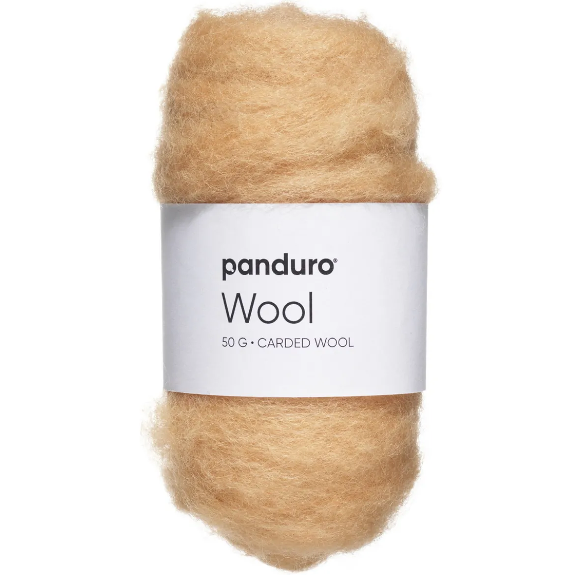 Kardad ull 50 g ljus aprikos