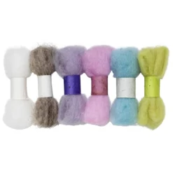 Kardad ull sats 6x2g pastell