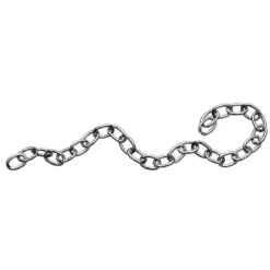 Kedja 5 mm 1 m silverfärg