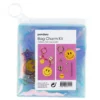 Kit med allt för att skapa ett coolt väskhänge / nyckelknippa – smileys!