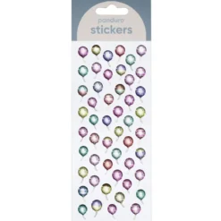 Klistermärken puffy stickers 50 ballonger som gnistrar och skiftar färg