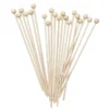 Klubbpinnar godisklubbor med kula, av ljust trä. 20-pack, längd 16 cm