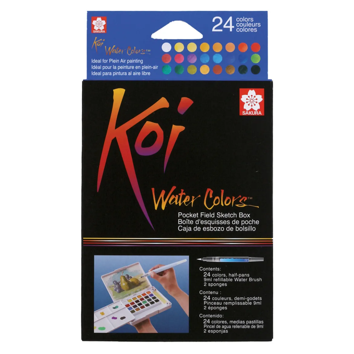 Koi Water Colors sketch box 24