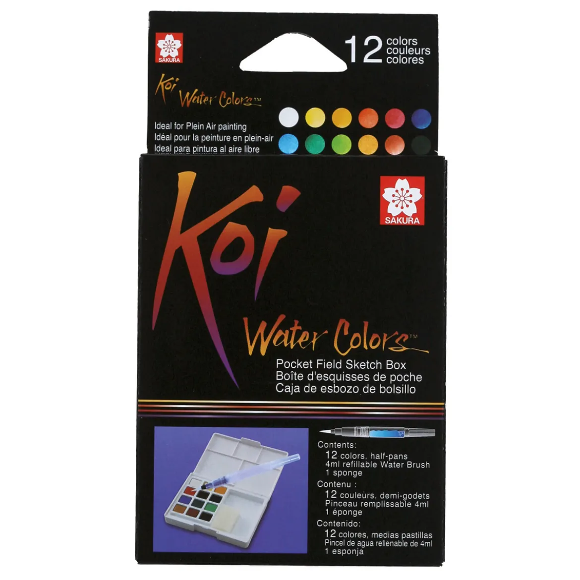 Koi Water Colors sketch box 12