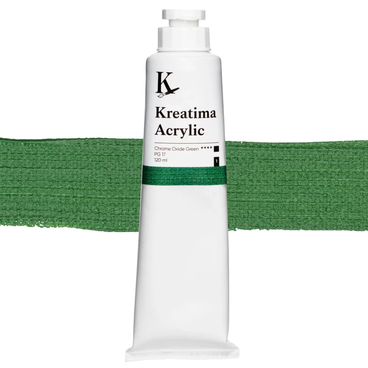 Kreatima Acrylic akrylfärg 120 ml – Chromium Oxide Green PG 17