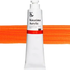 Kreatima Acrylic akrylfärg 120 ml – Fluorescent Orange