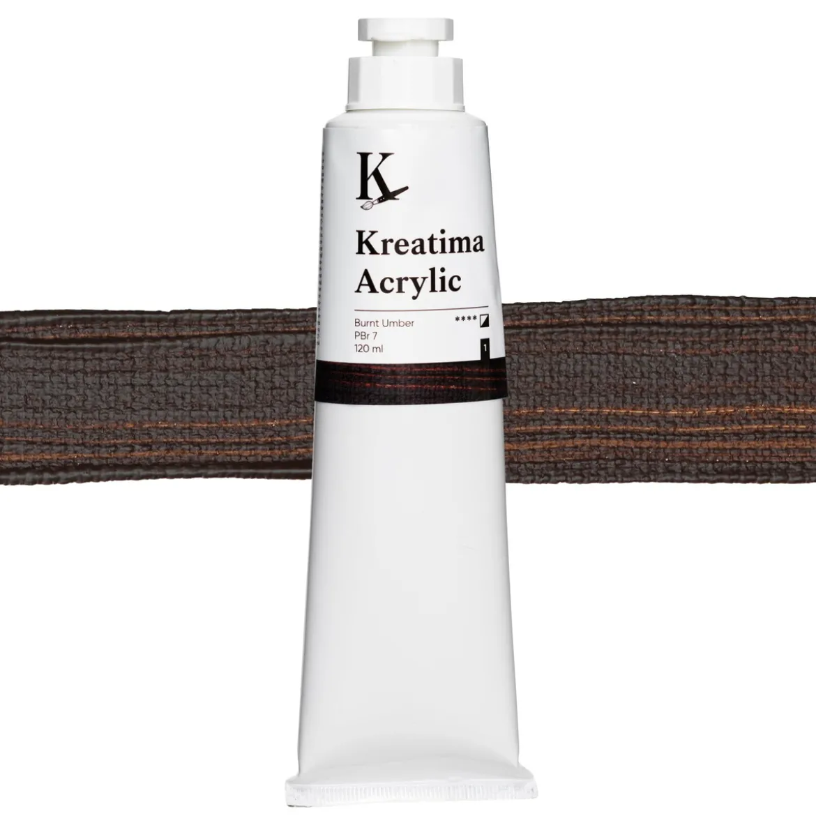 Kreatima Acrylic akrylfärg 120 ml – Burnt Umber PBr 7