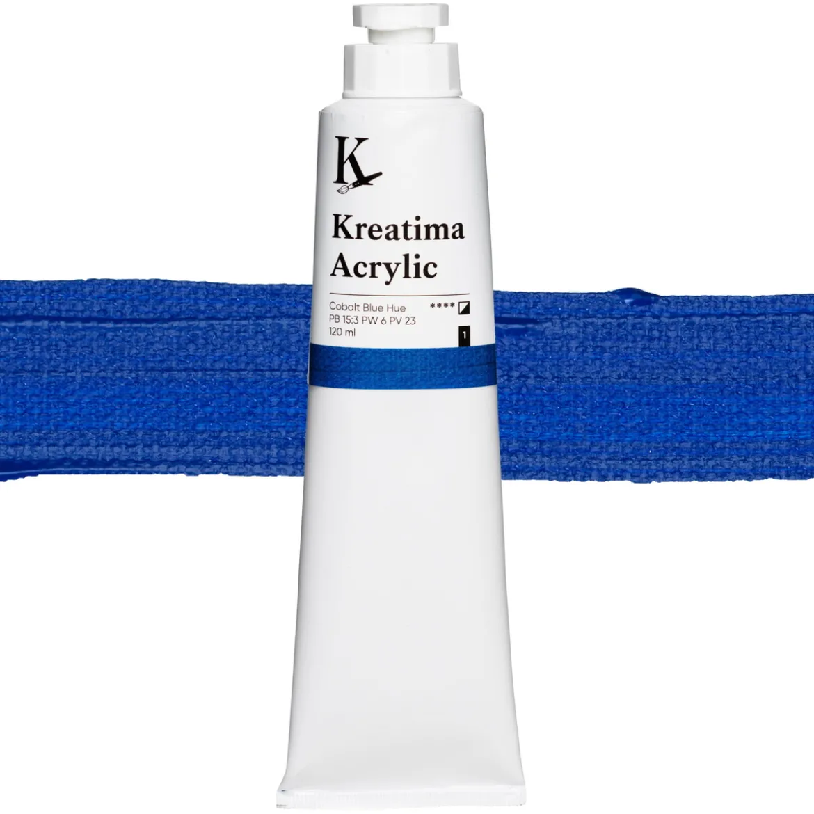 Kreatima Acrylic akrylfärg 120 ml – Cobalt Blue Hue PB 15:3 PW 6 PV 23