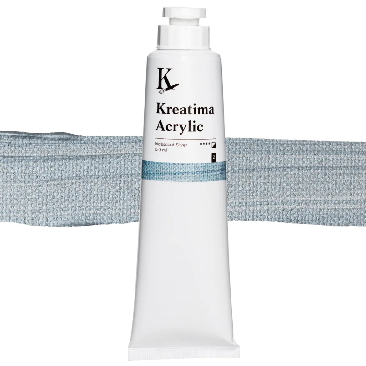 Kreatima Acrylic akrylfärg 120 ml – Iridescent Silver UV
