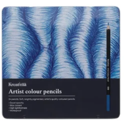 Kreatima Artist färgpennor i 24-pack, etui av metall