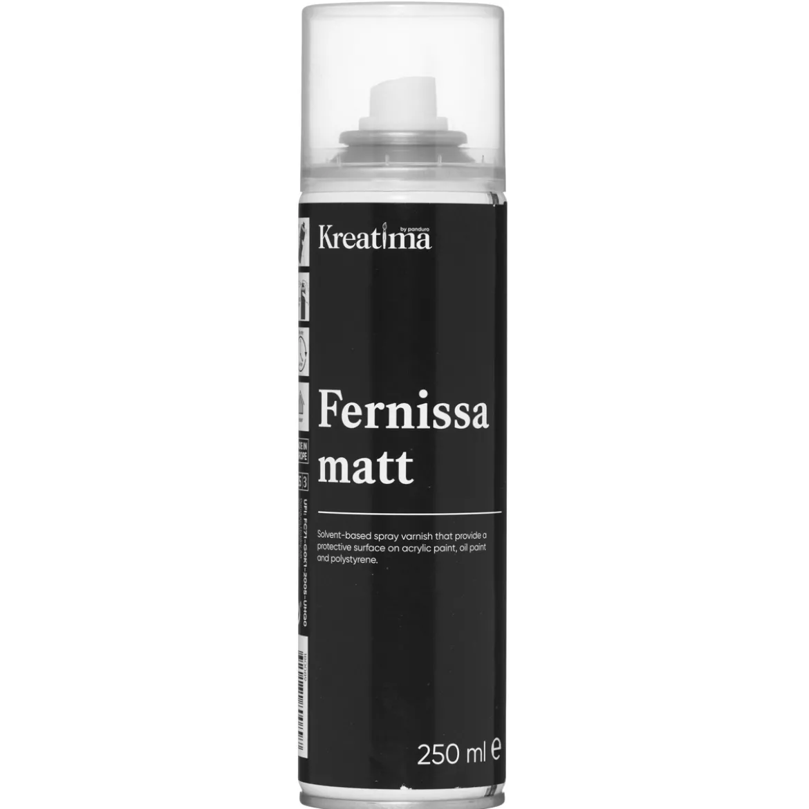 Kreatima Fernissa spray 250 ml, matt skyddslack för olje- och akrylfärg