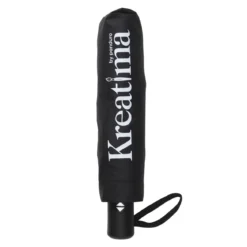 Kreatima paraply, svart. Längd 28 cm / Ø5 cm – längd 55 cm / Ø95 cm i uppfällt läge