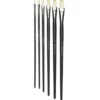 Kreatima pensel Studio Flat 6-pack, #2, 4, 6, 8, 10, 12 – svinborstpenslar med flat borst
