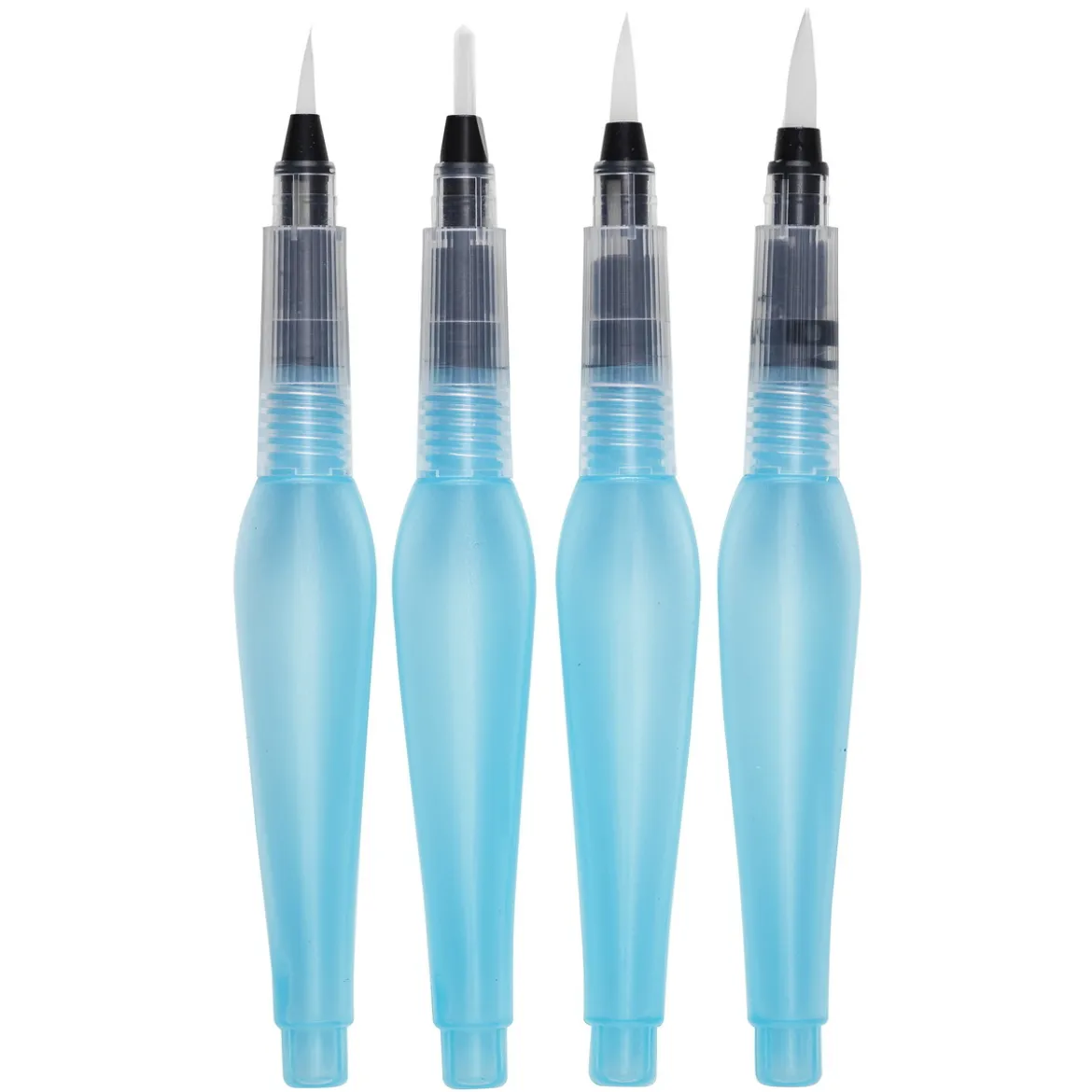 Kreatima Water Brushes, 4 olika vattenpenslar – small, medium, large och flat
