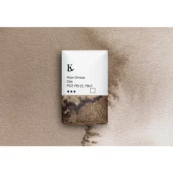 Kreatima Watercolour akvarellfärg 1/1 – Raw Umber 066 PG7, PBr25, PBk7