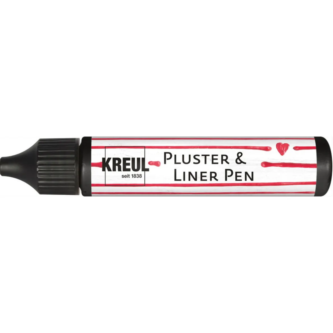 KREUL 3D Pen svart 29 ml – skriv & rita med fixerbar gummimassa