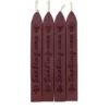 Lackstänger vinröd 4-pack, lackstång till sigillvax / sigillack. Längd 9 cm