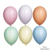 Latexballonger 25-pack Ø26 cm i en härlig mix av pastellfärger