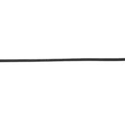 Läderband runt 4 mm svart