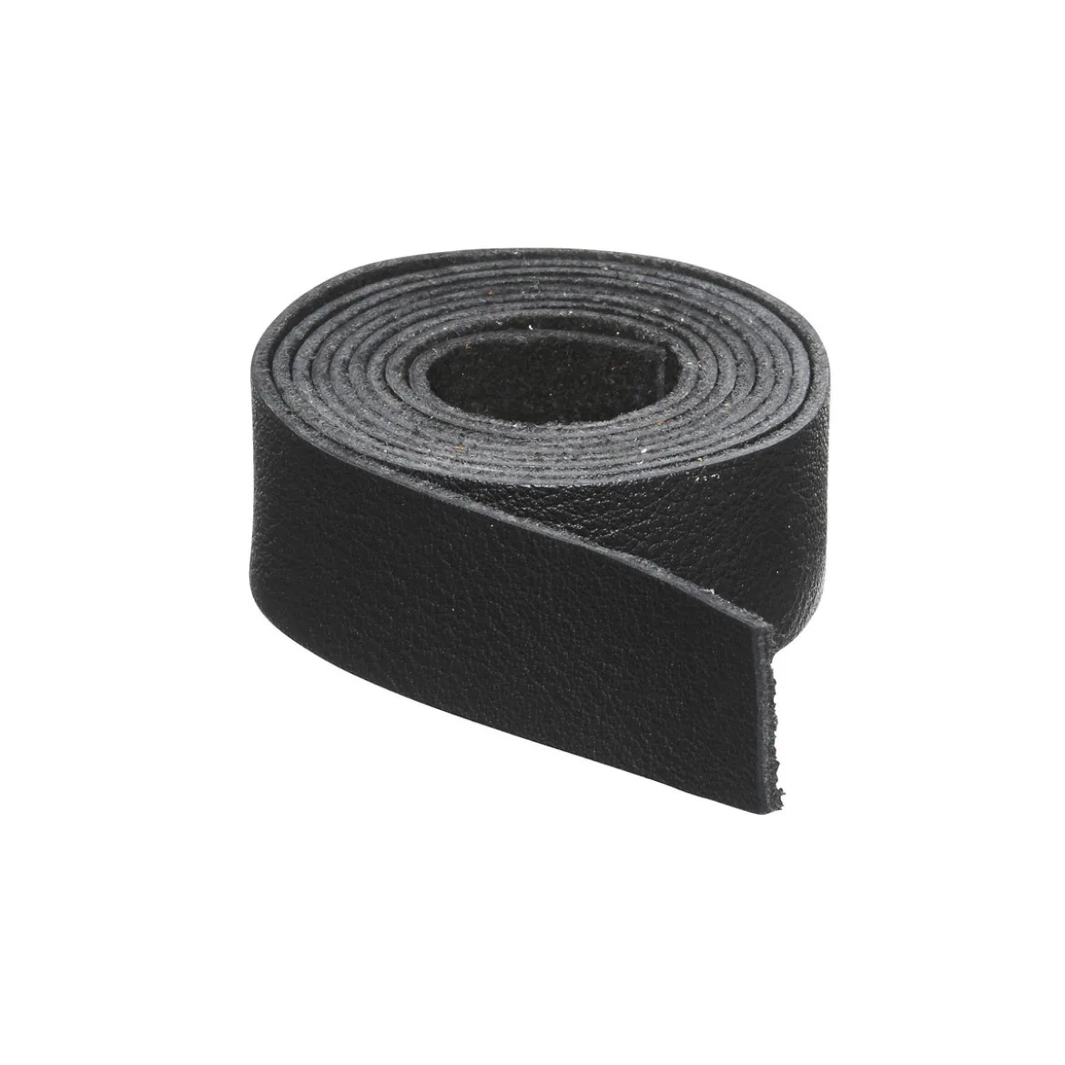 Läderrem mjuk svart 20mm/100cm