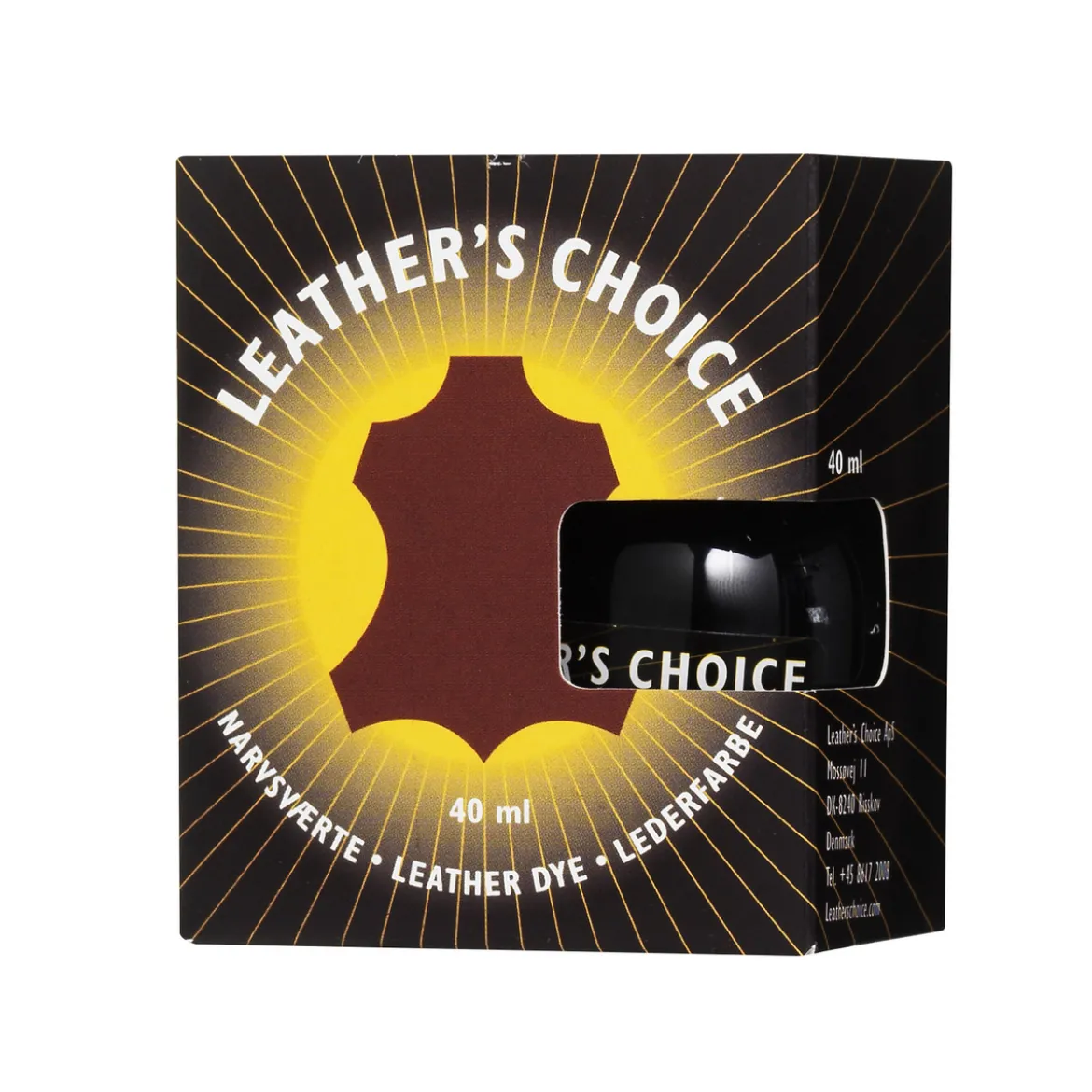 Leather's Choice narvsvärta 40 ml guldbrun