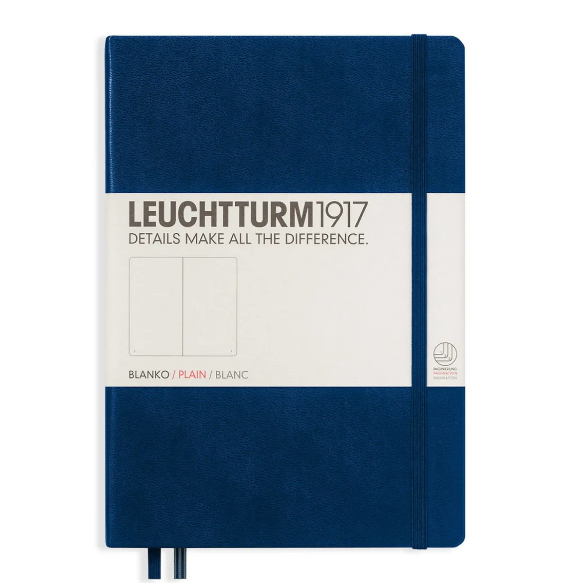 Leuchtturm1917 Notebook A5 Plain Navy – Hardcover