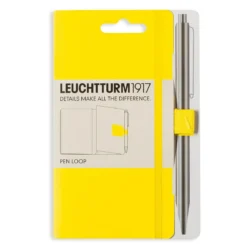Leuchtturm1917 Pen Loop – citrongul självhäftande pennhållare till anteckningsböcker