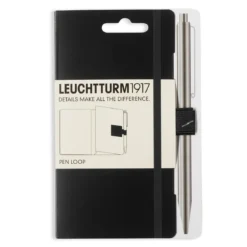 Leuchtturm1917 Pen Loop – svart självhäftande pennhållare till anteckningsböcker