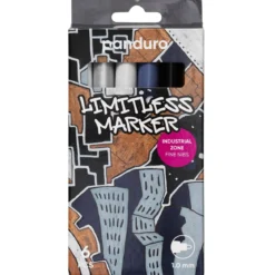 Limitless Marker S Industrial Zone, set med 6 akrylpennor – Fin spets Ø1 mm