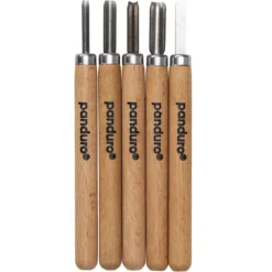 Linoleumknivar 5-pack, skärverktyg med olika klingor för linoleum. Längd 13,5 cm