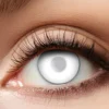 Linser Semi Blind White – blekvita effektlinser som täcker dina pupiller, läs noga nedan
