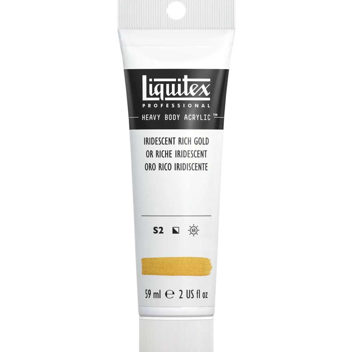 Liquitex Heavy Body akrylfärg 59 ml – 235 Iridescent Rich gold