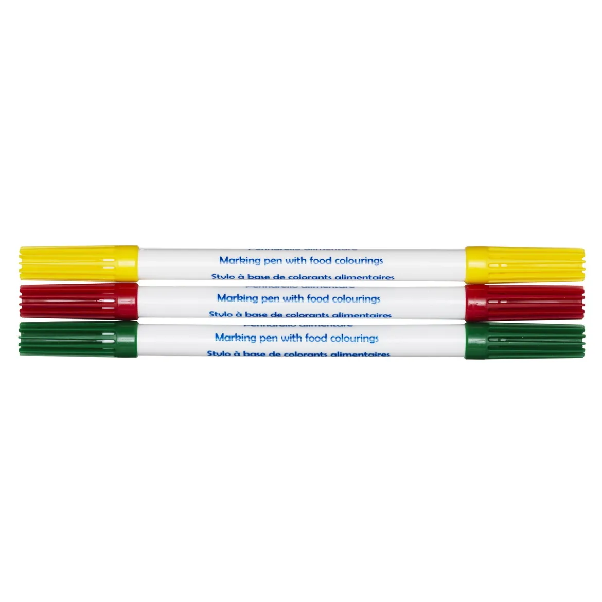Livsmedelspenna Xmas Twin tip 3-pack, juliga färger till dina bakverk