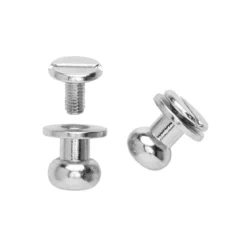 Låsknoppar Ø7 mm silver 4p