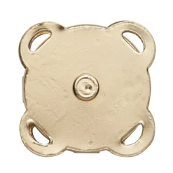 Magnetlås av metall, guldfärgat, 2×2 cm