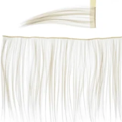 Man svans kit käpphäst beige – 44×25 cm lång man & lugg-remsa + svans