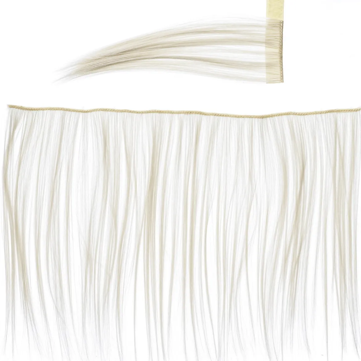 Man svans kit käpphäst beige – 44×25 cm lång man & lugg-remsa + svans