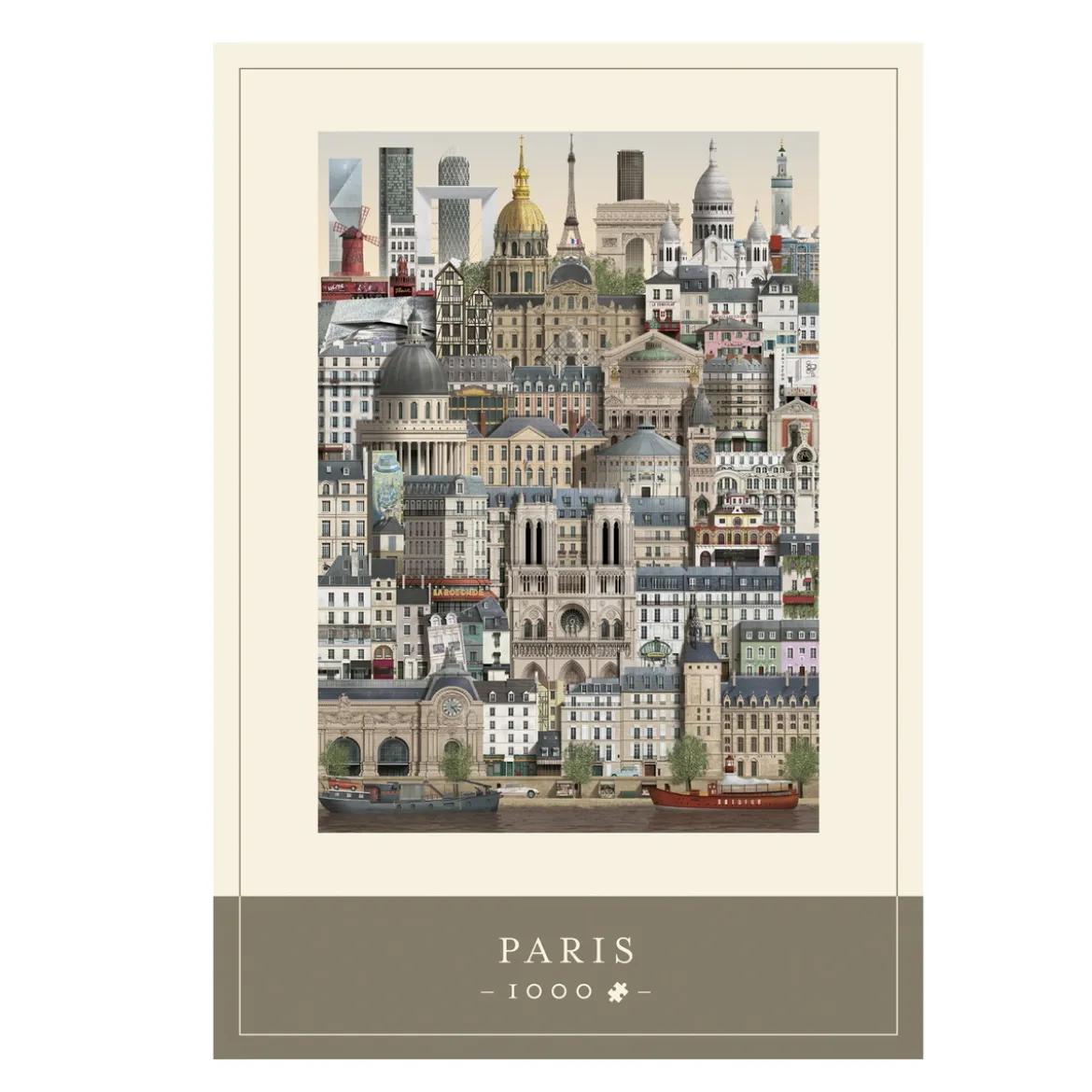 Martin Schwartz pussel Paris stadsmotiv. 1000 bitar, 50×70 cm