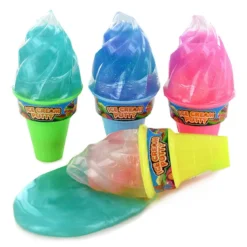 Melting ice cream putty – slime i glasstrutar! Pris per styck, säljs assorterat online