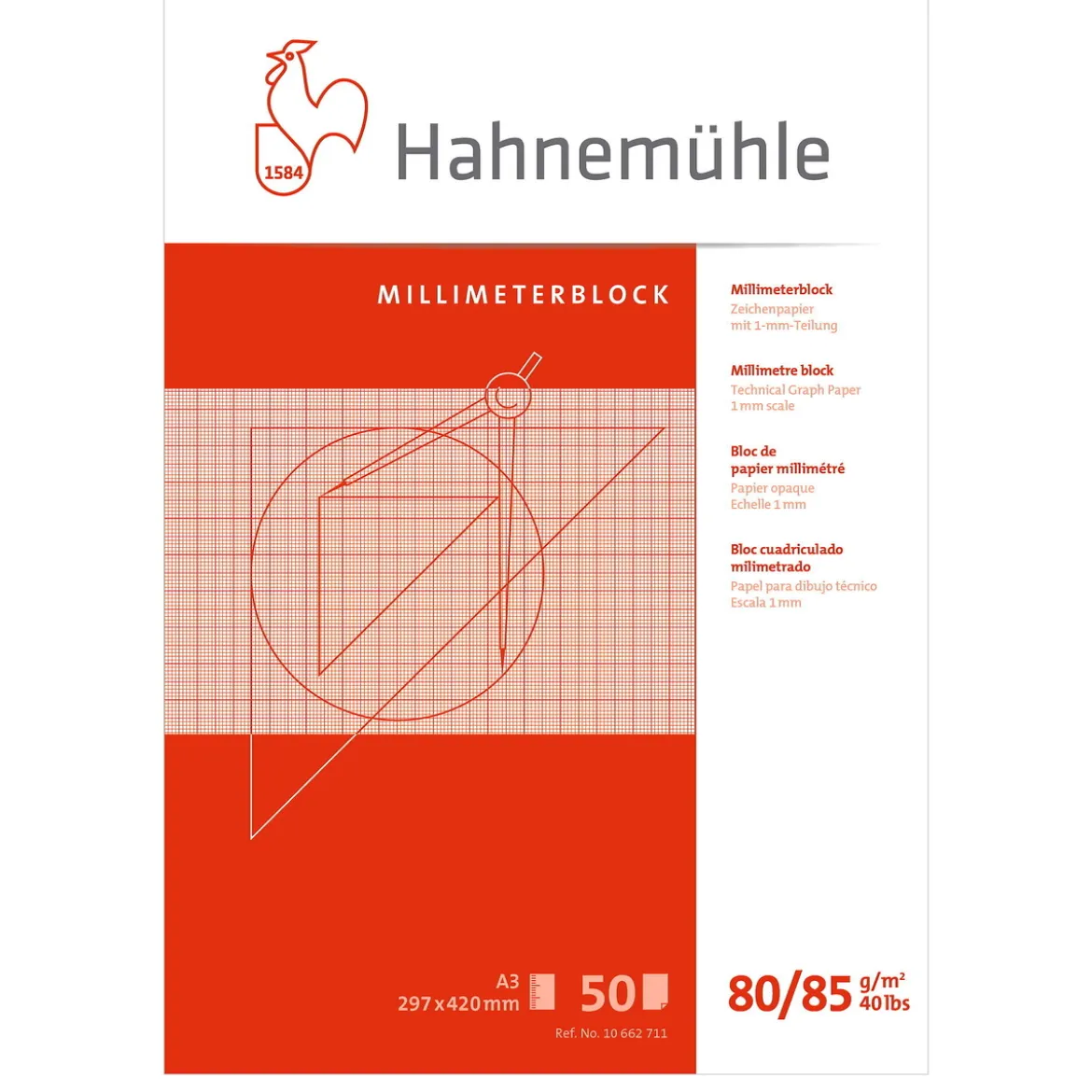 Millimeterblock A3 50 blad
