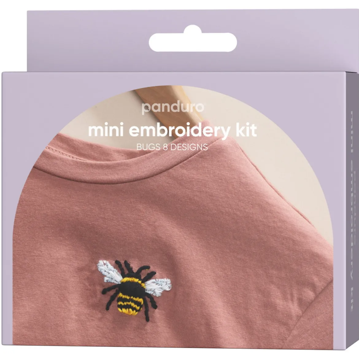 Mini broderikit sommarinsekter – allt för att brodera 8 olika insekter på dina kläder