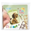 Mini-kit pixelhobby hund – med nyckelring 30×40 mm & 3×144 pixlar