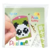 Mini-kit pixelhobby panda – med nyckelring 30×40 mm & 3×144 pixlar