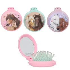 Miss Melody hårborste med spegel Ø6,5 cm – pris per styck, säljs assorterat online