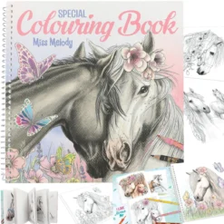 Miss Melody Special Målarbok – 20 vackra hästmotiv